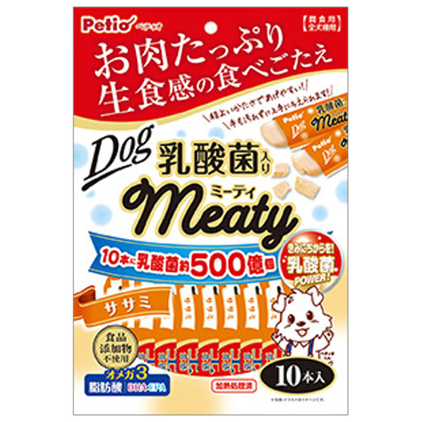 ペティオ ミーティ ササミ 乳酸菌入り 10本入 ﾐ-ﾃｲｻｻﾐﾆﾕｳｻﾝｷﾝｲﾘ10ﾎﾝ