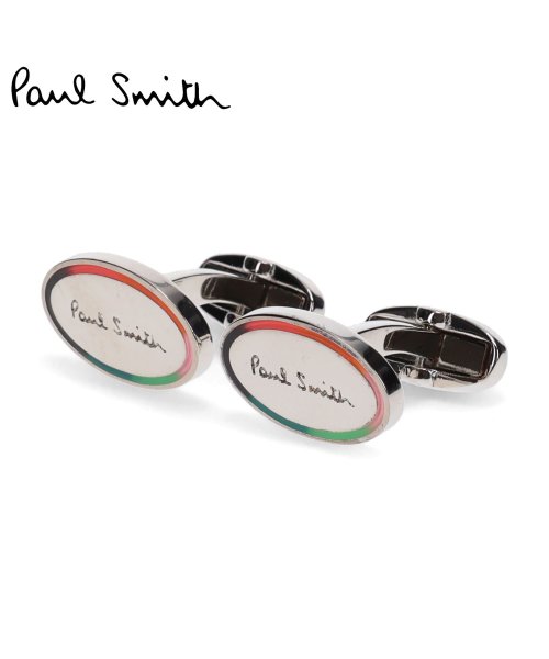 ポールスミス Paul Smith カフスボタン カフリンクス メンズ ブランド CUFFLINK LGO OVAL マルチカラー シルバー M1A－CUFF－