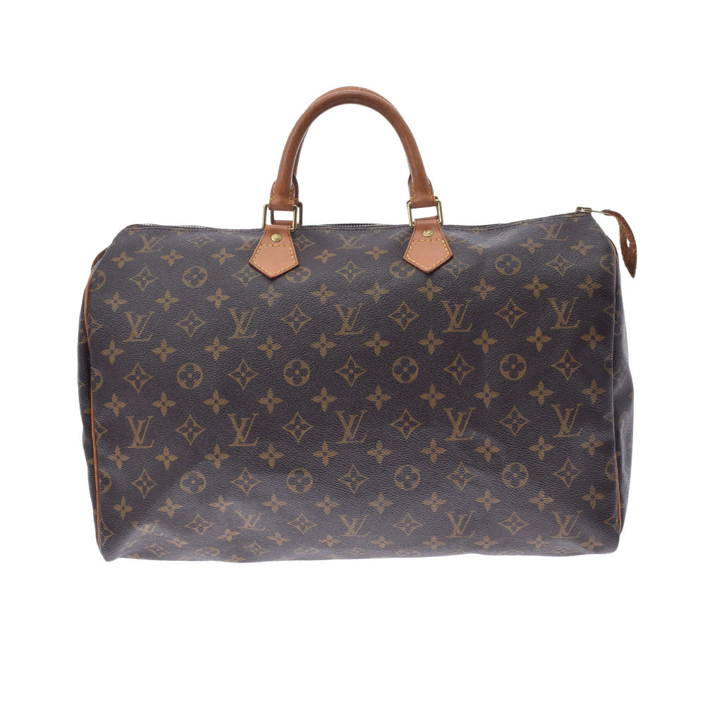 LOUIS VUITTON ルイヴィトン モノグラム スピーディ40 ブラウン M41522 ユニセックス モノグラムキャンバス ハンドバッグ Bランク 中古 