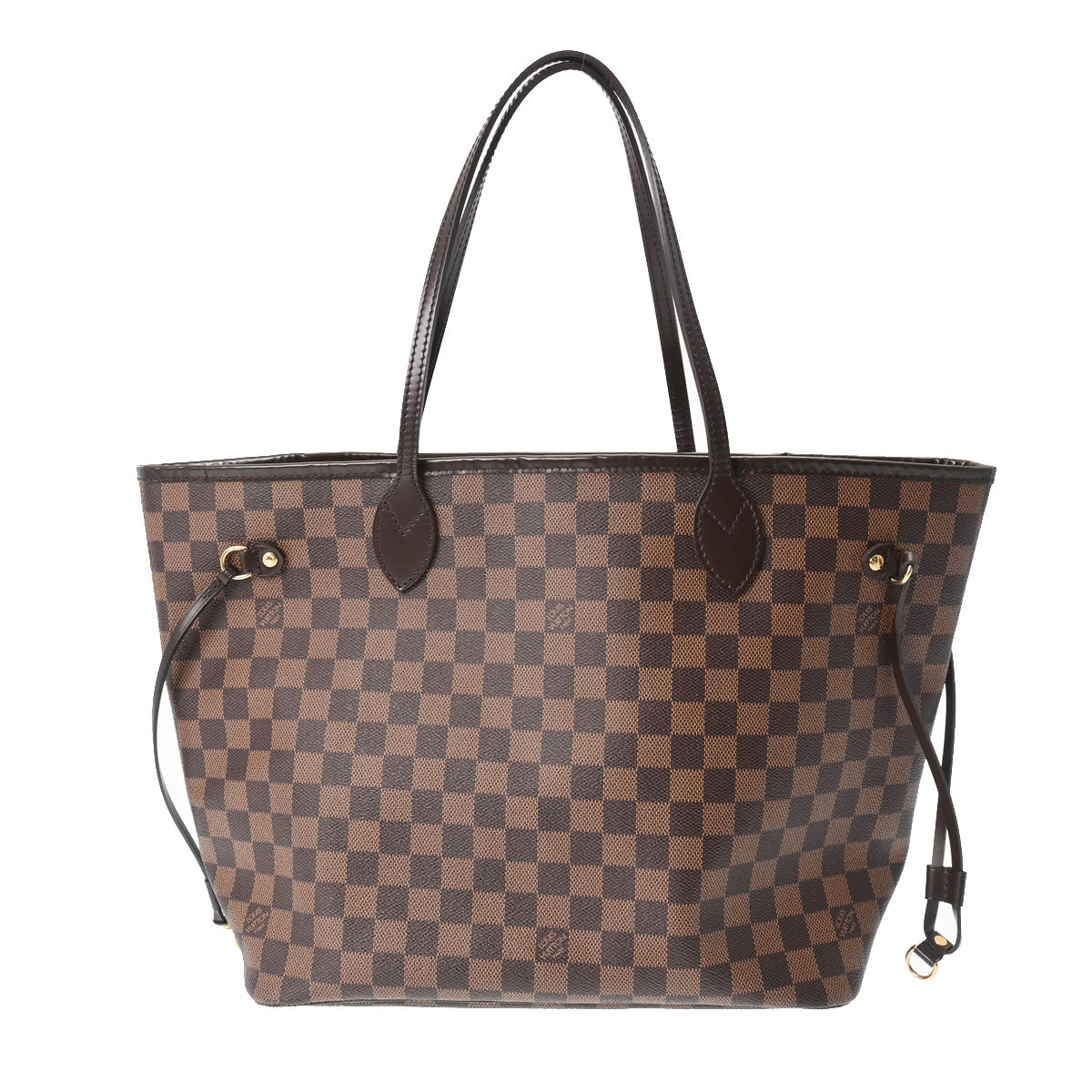 LOUIS VUITTON ルイヴィトン ダミエ ネヴァーフル MM ブラウン N51105 レディース ダミエキャンバス トートバッグ Aランク 中古 