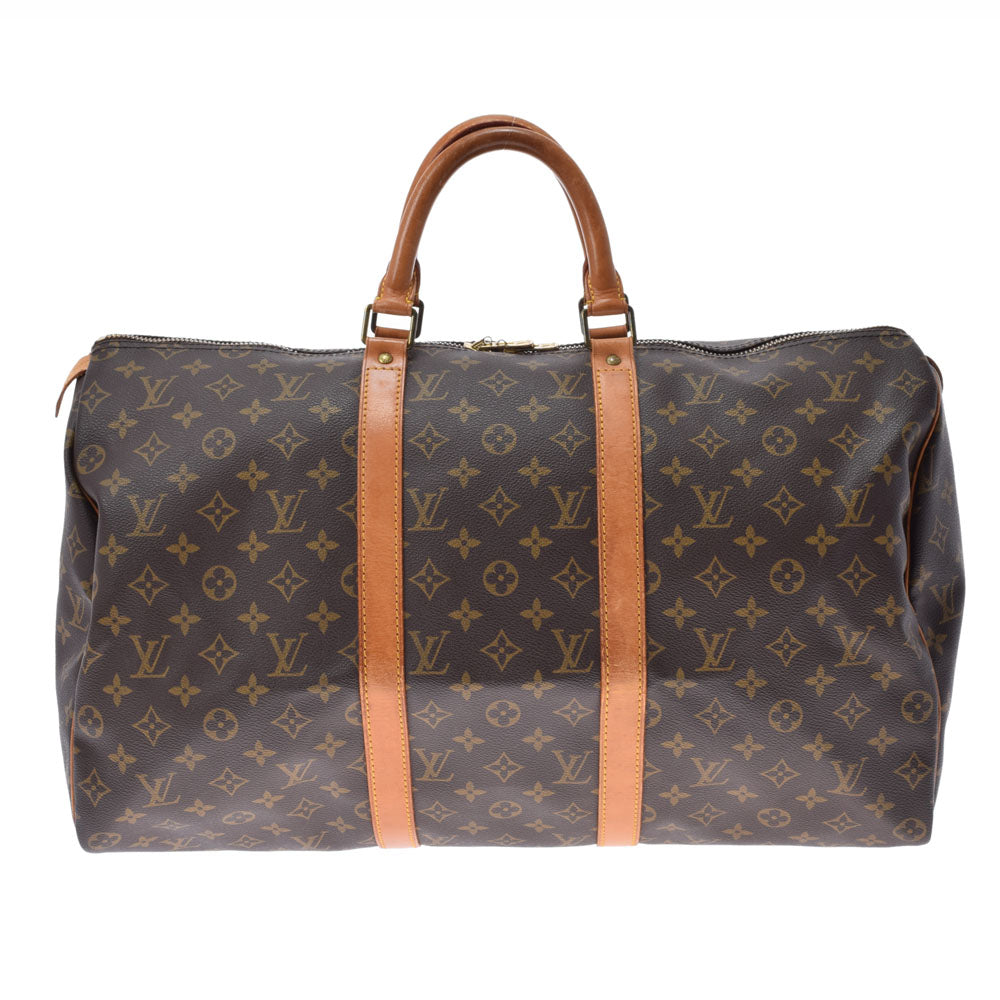 LOUIS VUITTON ルイヴィトン モノグラム キーポルバンドリエール50 ブラウン M41426  ユニセックス モノグラムキャンバス ボストンバッグ Bランク 中古 