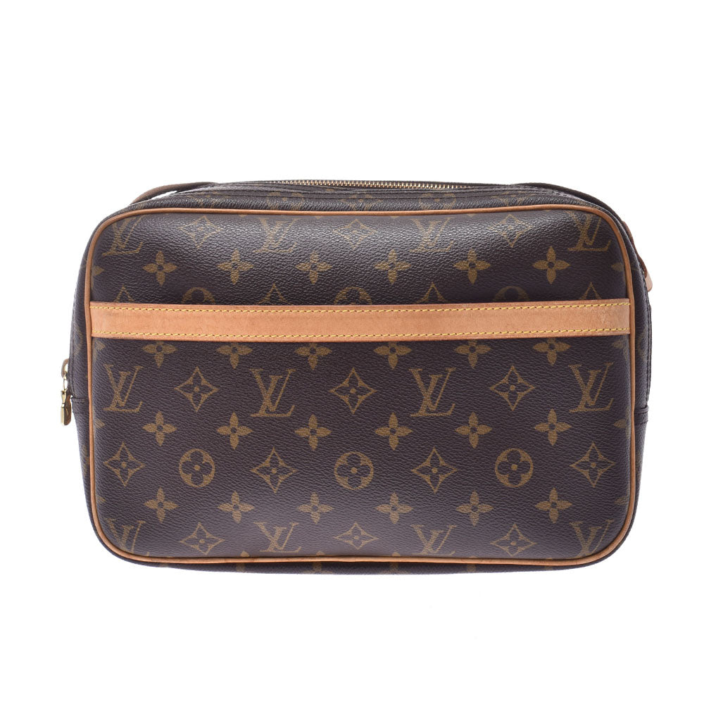 LOUIS VUITTON ルイヴィトンリポーターPM  14145 ブラウン ゴールド金具 ユニセックス モノグラムキャンバス ショルダーバッグ M45254  中古