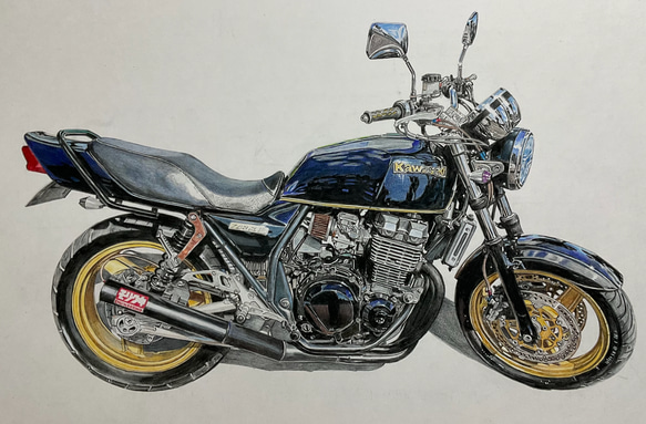 車　バイク描きます。