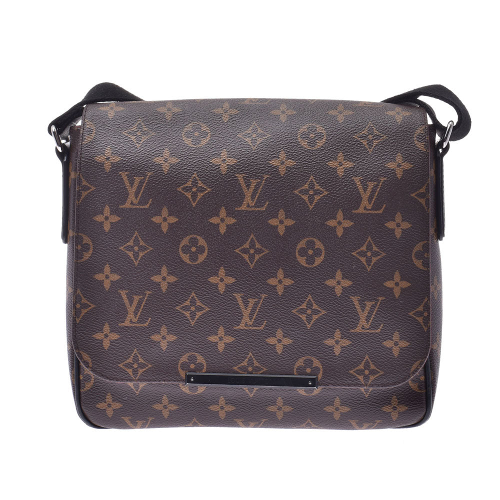 LOUIS VUITTON ルイヴィトンマカサー ディストリクト PM  14145 ブラウン メンズ モノグラムキャンバス ショルダーバッグ M40935  中古