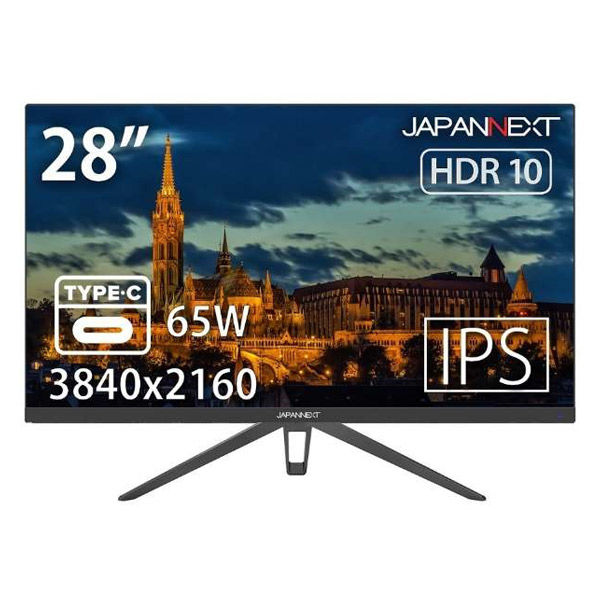 JAPANNEXT 28インチ ワイド 4K液晶ディスプレイ JN-IPS28UHDRC65W 1台