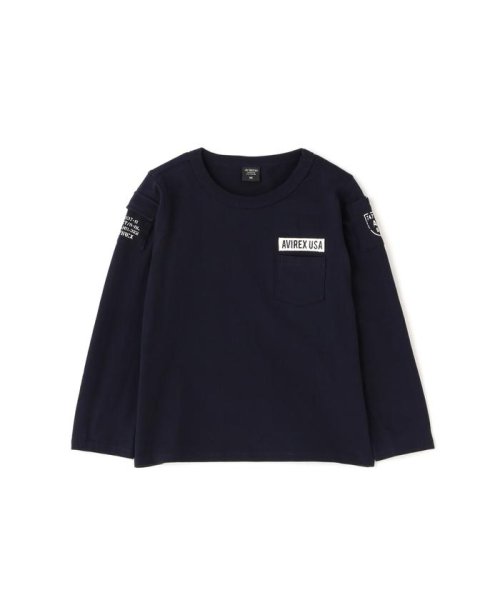 《KIDS / キッズ》FATIGUE CREW NECK LONGSLEEVE T－SHIRT / ファティーグ クルーネック ロングスリ