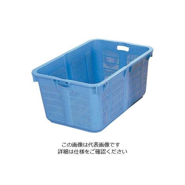 岐阜プラスチック工業 リス プラスケット No.1200 ブルー 1個 62-6380-02（直送品）