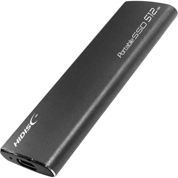 磁気研究所 HIDISC USB3.2 Gen2 Type-C対応外付けSSD 512GB HD2EXSSD512G30CJP3 1個（直送品）