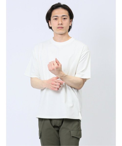 ふくれストライプ クルーネック半袖Tシャツ メンズ Tシャツ カットソー カジュアル インナー トップス ギフト プレゼント