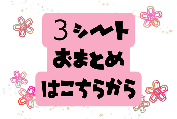 送料無料【３シートおまとめ専用】