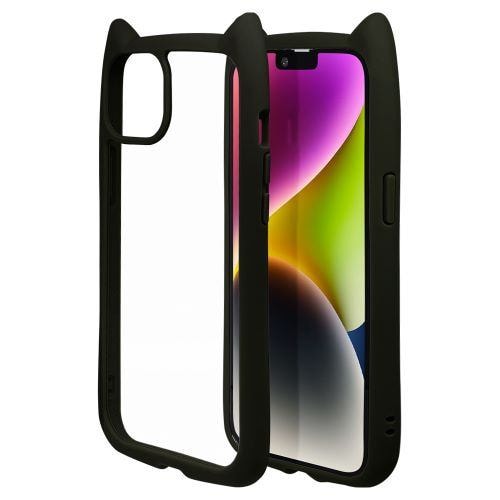 ラスタバナナ iPhone 14 Plus 猫耳ケース mimi GLASS ブラック