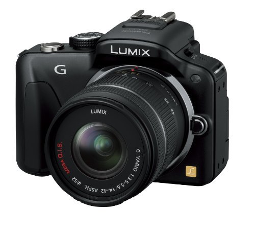 Panasonic ミラーレス一眼カメラ LUMIX G3 レンズキット エスプリブラック DMC-G3K-K【中古品】