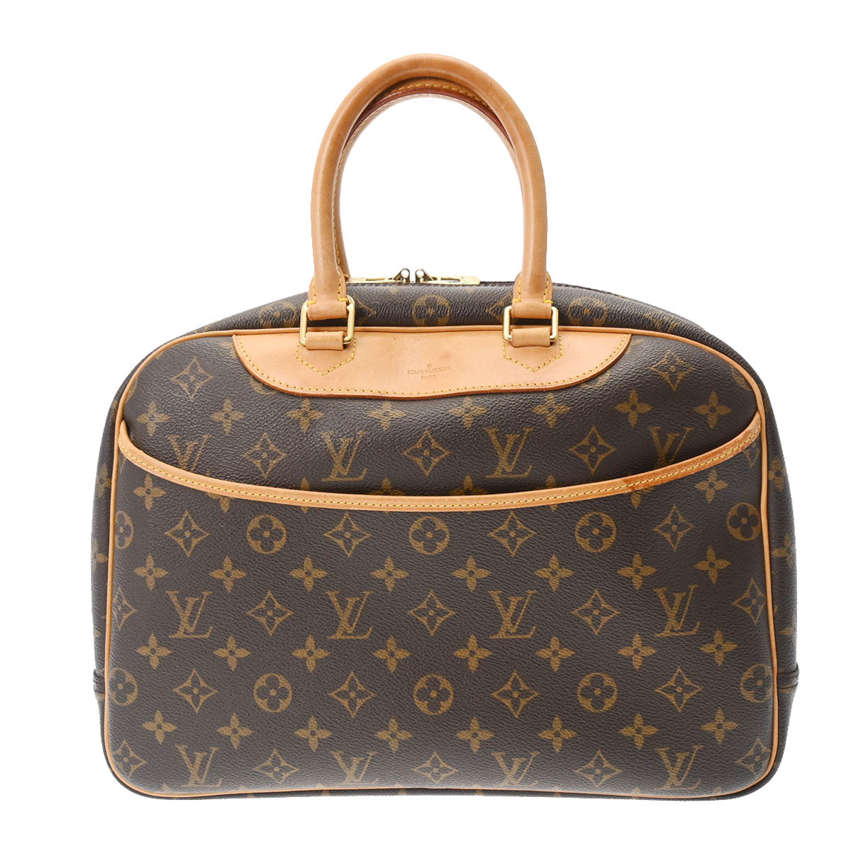 LOUIS VUITTON ルイヴィトン モノグラム ドーヴィル ブラウン M47270 レディース モノグラムキャンバス ハンドバッグ Bランク 中古 