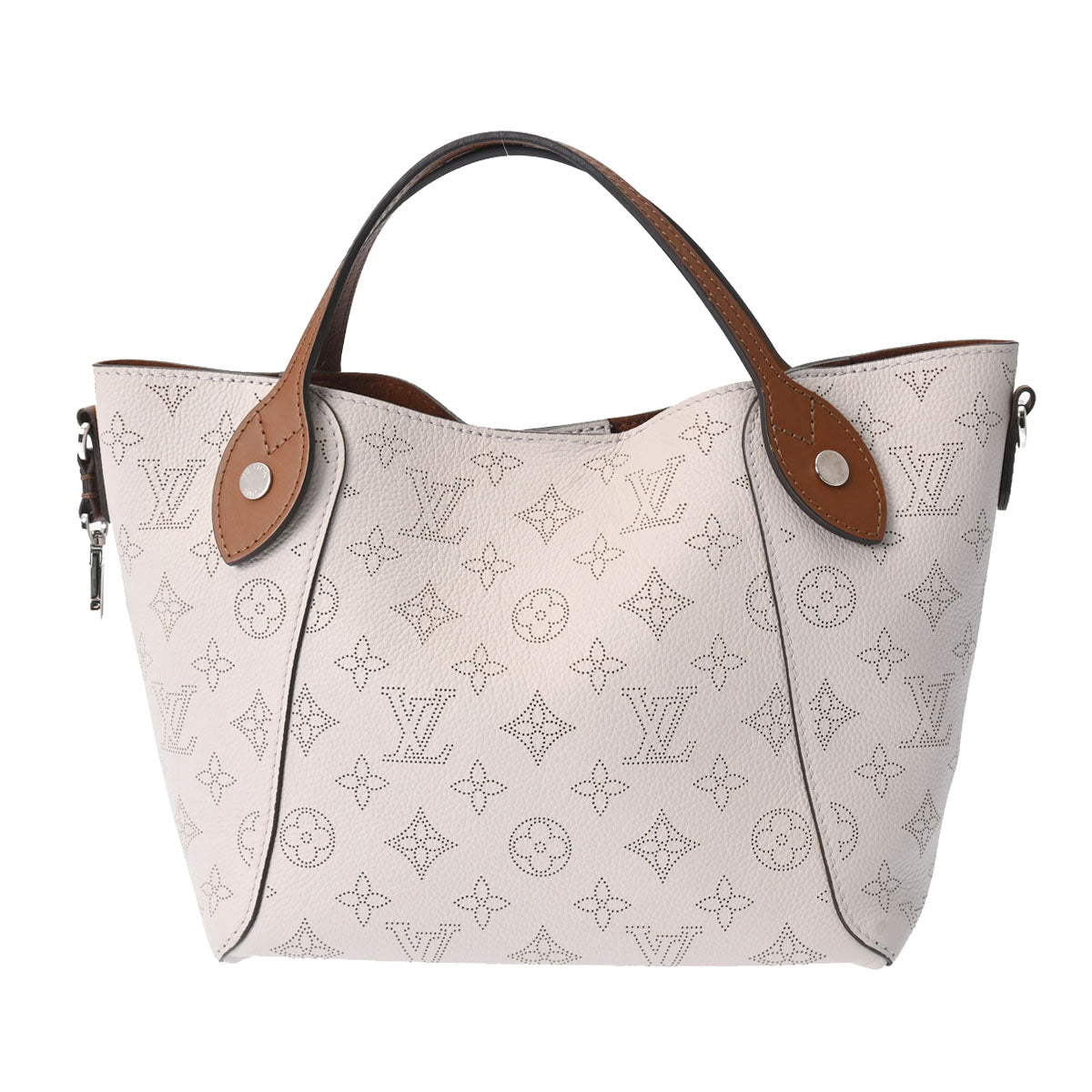 LOUIS VUITTON ルイヴィトン モノグラム ヒナ PM ブリューム M55551 レディース マヒナレザー ハンドバッグ Aランク 中古 