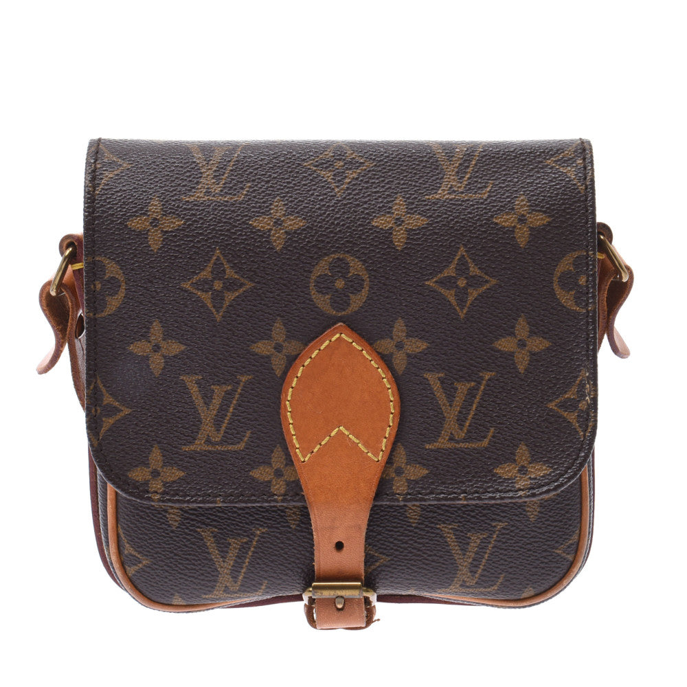 LOUIS VUITTON ルイヴィトン モノグラム カルトシエール PM ブラウン M51254 ユニセックス モノグラムキャンバス ショルダーバッグ Bランク 中古 