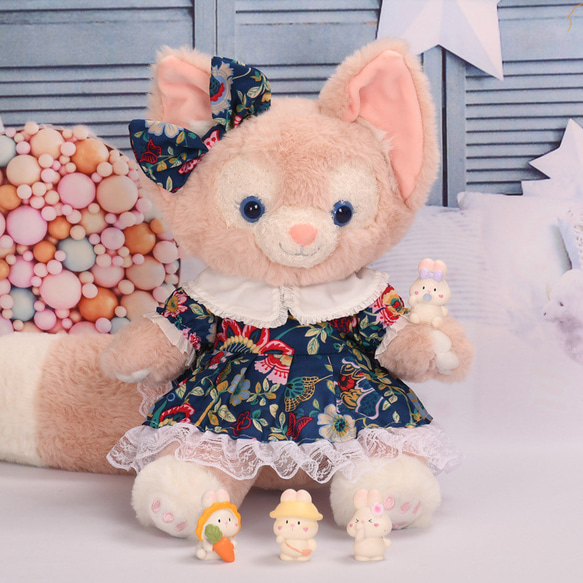 ステラルー コスチューム ぬいぐるみ服　リーナベル レナ・ベア服 30cm 40cm 50cmサイズ共通 花柄ワンピース