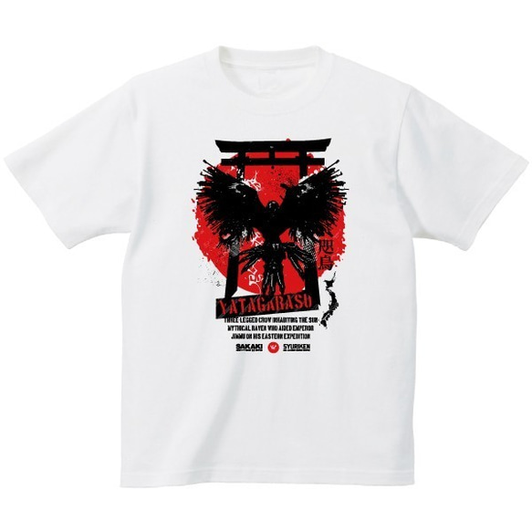 SAKAKI  八咫烏 Tシャツ ホワイト