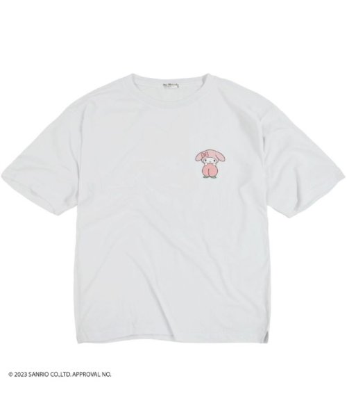 マイメロディ マイメロ サンリオ ビック Tシャツ 半袖 バック プリント フルーツ sanrio M L LL