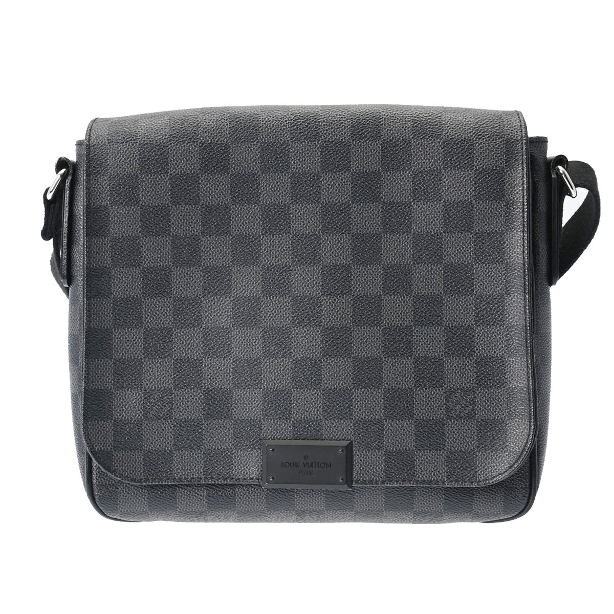 LOUIS VUITTON ルイヴィトン ダミエグラフィット ディストリクト PM  黒/グレー N41260 メンズ ダミエグラフィットキャンバス ショルダーバッグ Bランク 中古 