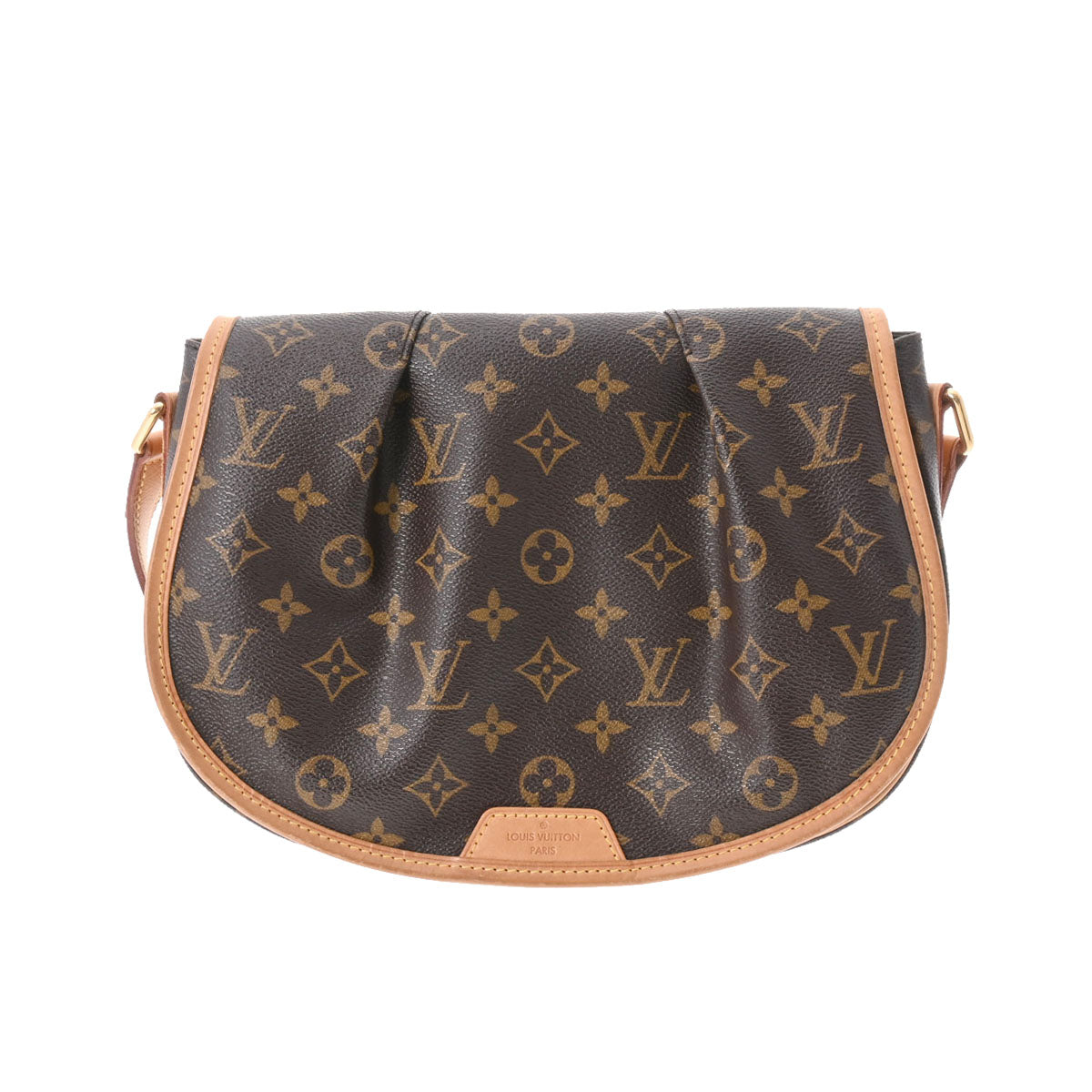 LOUIS VUITTON ルイヴィトン モノグラム メニルモンタン PM ブラウン M40474 レディース モノグラムキャンバス ショルダーバッグ ABランク 中古 