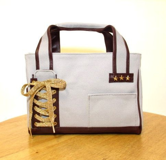 トート・ハンドバッグ　＜lace up tote / gray＞