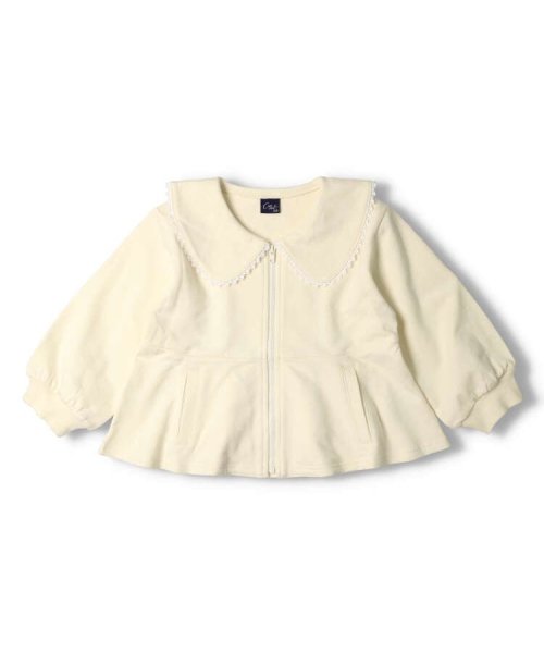 【子供服】 crescent (クレセント) 小花・無地ミニ裏毛ジャケット 80cm～130cm N60100