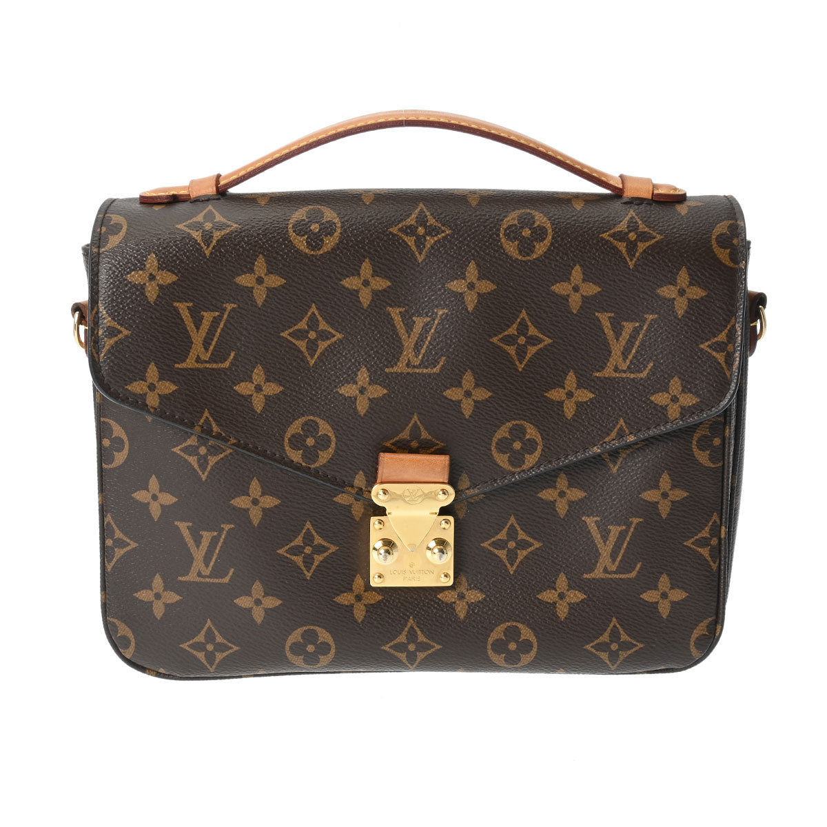 LOUIS VUITTON ルイヴィトン モノグラム ポシェットメティス MM 2WAY ブラウン M44875 レディース モノグラムキャンバス ハンドバッグ ABランク 中古 