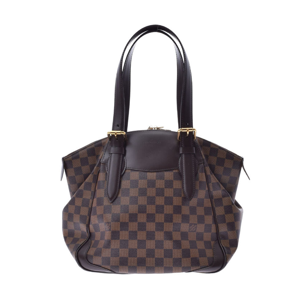 【年末の贈り物】LOUIS VUITTON ルイヴィトン ダミエ ヴェローナ MM ブラウン/エベヌ N41118 レディース ダミエキャンバス ショルダーバッグ Aランク 中古 