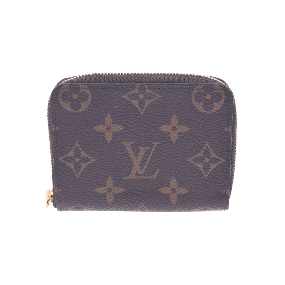 LOUIS VUITTON ルイヴィトン モノグラム ジッピーコインパース ブラウン M60067 ユニセックス モノグラムキャンバス コインケース Aランク 中古 