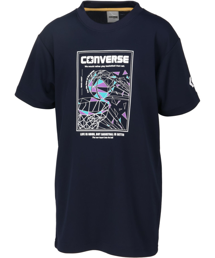 CONVERSE/CONVERSE コンバース バスケット ジュニアプリントTシャツ 半袖 トップ･･･