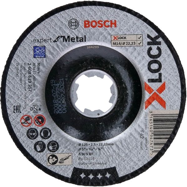 BOSCH XLオフセット125x2.5鉄EX 2608619257 25個（直送品）