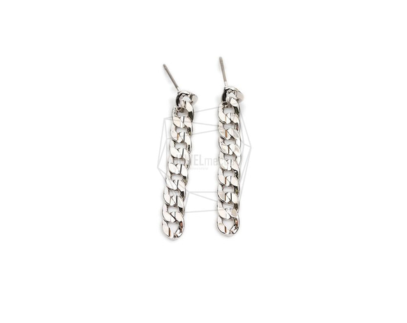 ERG-1970-R【2個入り】チェーンリンクピアス,Chain Link Post Earring