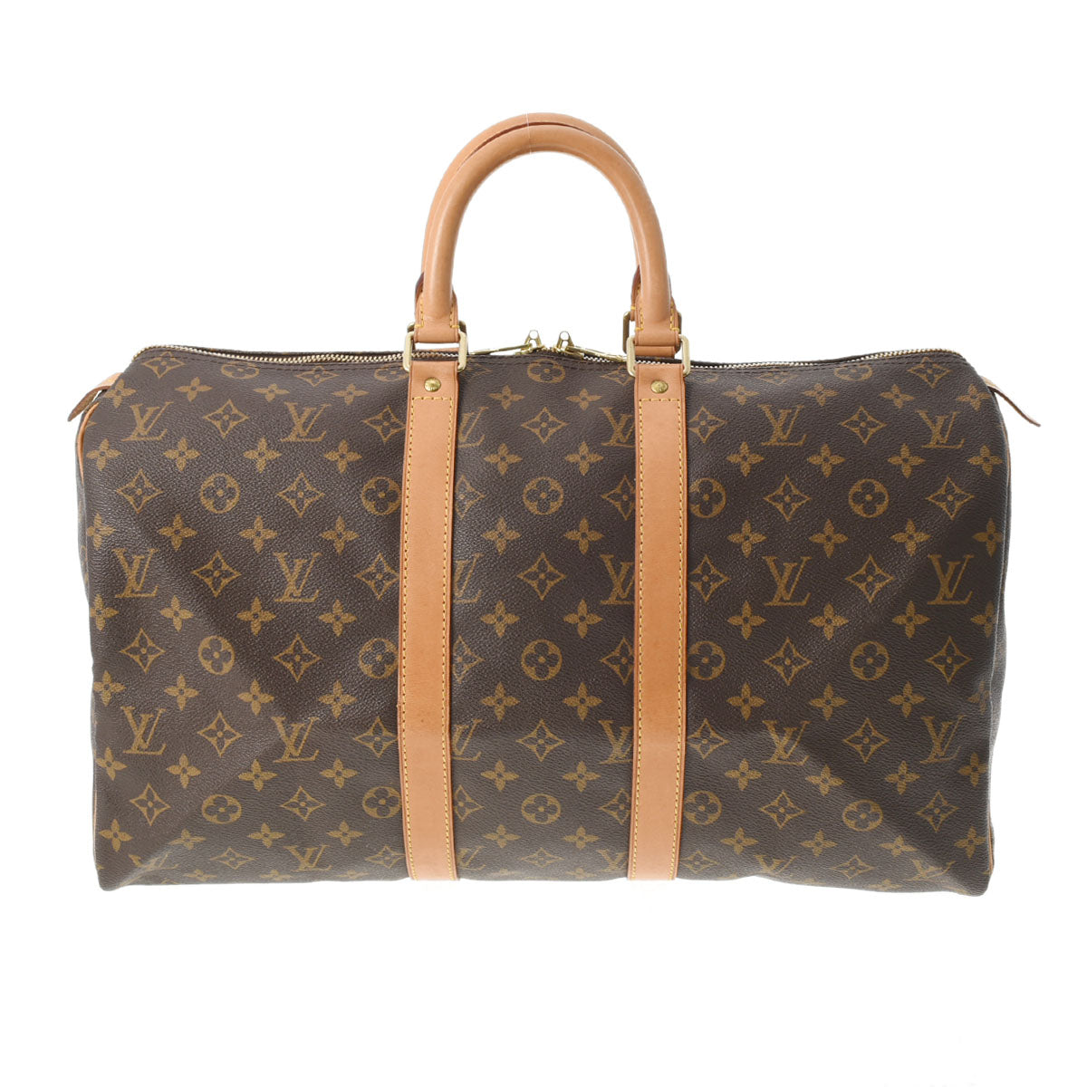 LOUIS VUITTON ルイヴィトン モノグラム キーポル45 ブラウン M41428 ユニセックス モノグラムキャンバス ボストンバッグ Bランク 中古 