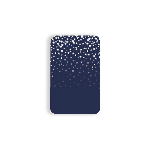 Twinkling White Stars★Navy　モバイルバッテリー