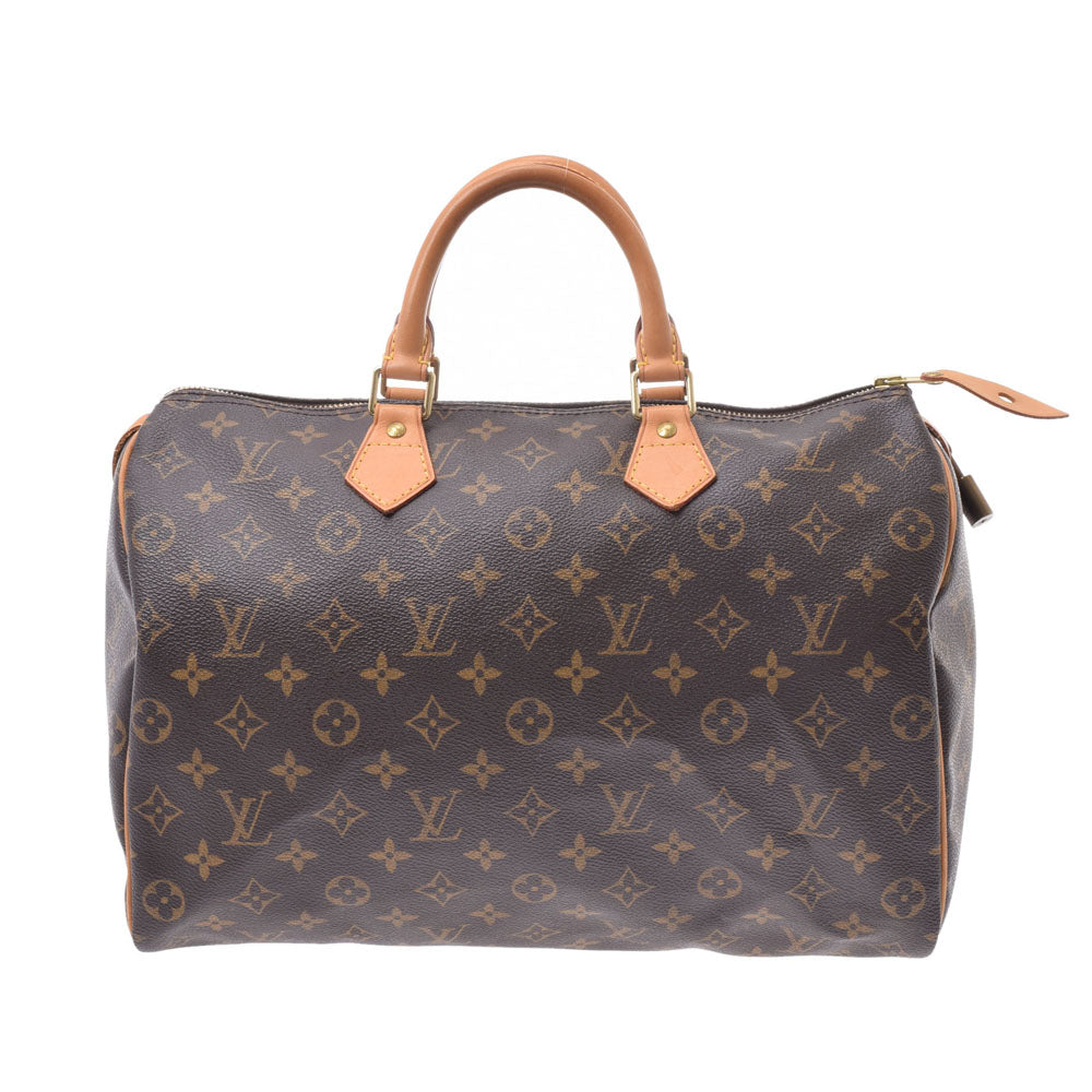 LOUIS VUITTON ルイヴィトン モノグラム スピーディ35 ブラウン M41524 ユニセックス モノグラムキャンバス ハンドバッグ Bランク 中古 