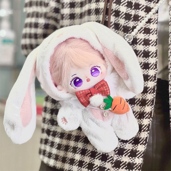 ミニ洋服 20cm 着せ替えぬいぐる服 ショルダーバッグ ぬいぐるみ用服コスチューム 着せ替え人形洋服 日常服人形 綿人