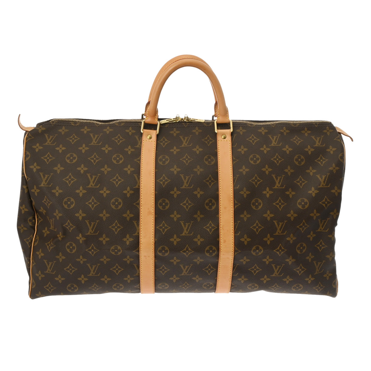 LOUIS VUITTON ルイヴィトン モノグラム キーポル 55 ブラウン M41424 ユニセックス モノグラムキャンバス ボストンバッグ ABランク 中古 