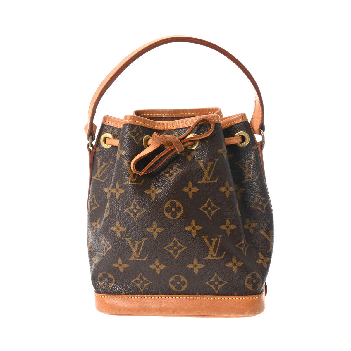 LOUIS VUITTON ルイヴィトン モノグラム ミニノエ   ブラウン M42227 レディース モノグラムキャンバス ハンドバッグ Bランク 中古 