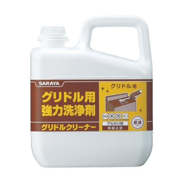 サラヤ グリドル用強力洗浄剤 グリドルクリーナー 6kg 51393 1セット(3本) 816-2876（直送品）