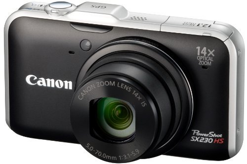 Canon デジタルカメラ PowerShot SX230 HS ブラック PSSX230HS(BK)【中古品】