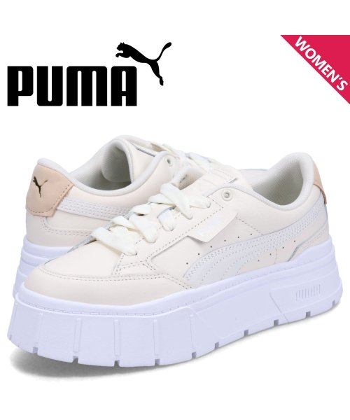 PUMA プーマ スニーカー メイズ スタック ソフト ウィメンズ レディース 厚底 MAYZE STACK SOFT WMNS ホワイト 白 391083－