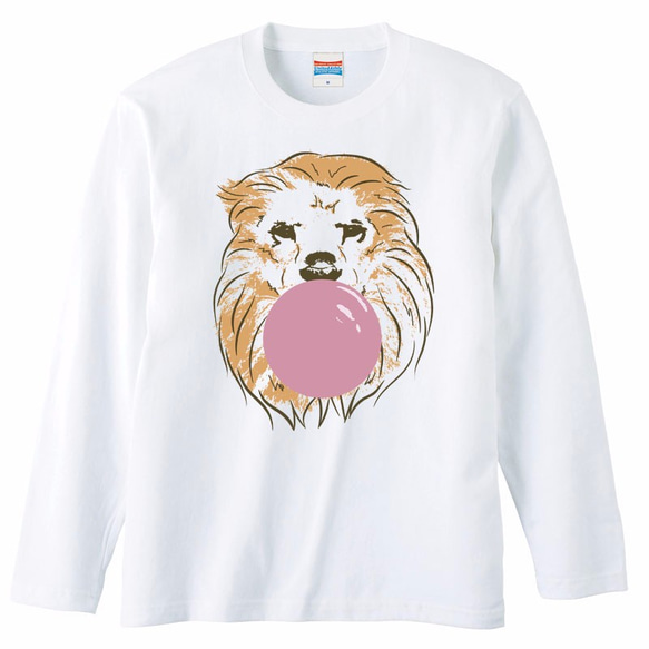 [ロングスリーブTシャツ] 風船ガム / Lion