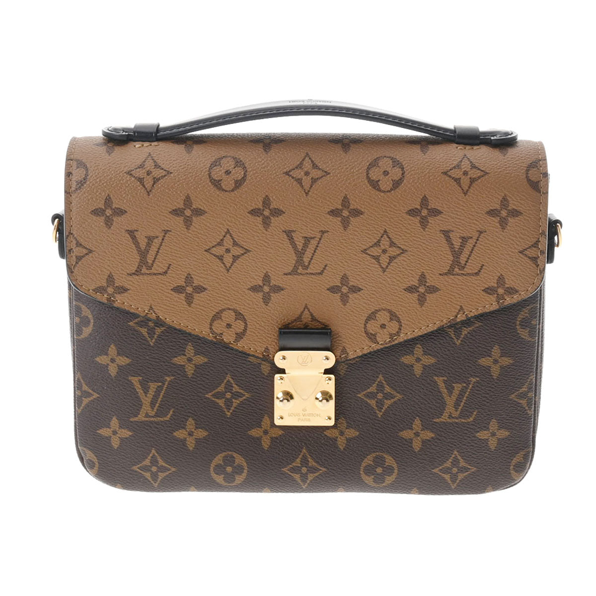 LOUIS VUITTON ルイヴィトン モノグラムリバース ポシェットメティスMM ブラウン M44876 レディース モノグラムリバース キャンバス 2WAYバッグ Aランク 中古 