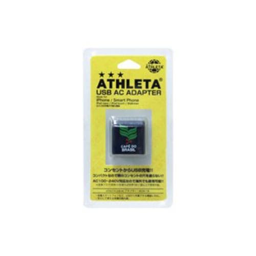 ステイヤー ATHLETA USB ACアダプタ サイコロ型 1A ネイビーサックス ST-ACAT-NV