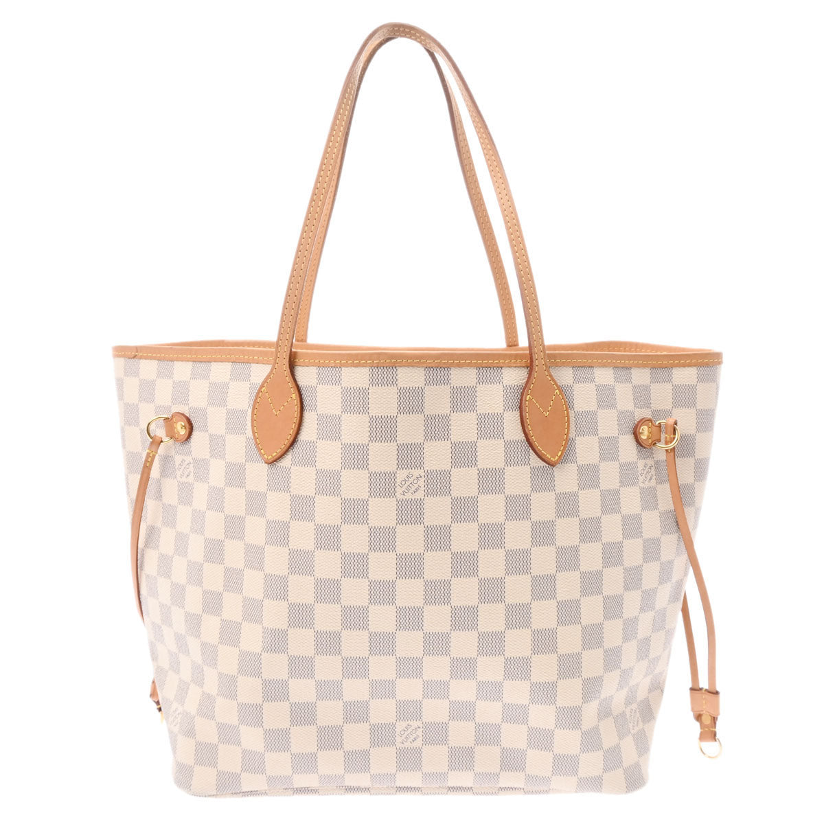 LOUIS VUITTON ルイヴィトン ダミエ アズール ネヴァーフル MM ホワイト N41361 レディース ダミエアズールキャンバス トートバッグ Bランク 中古 