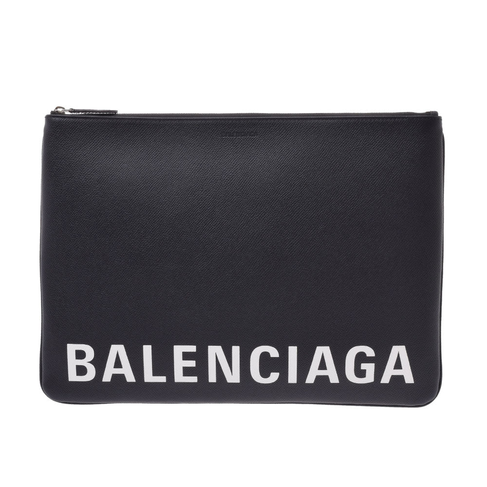 BALENCIAGA バレンシアガ 黒 579550 ユニセックス レザー クラッチバッグ 未使用 