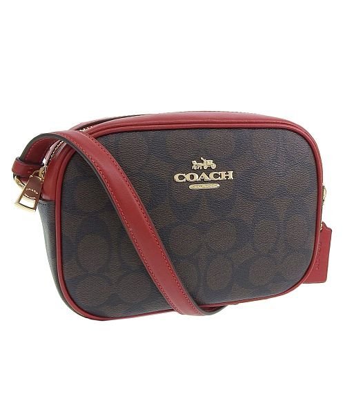 COACH コーチ MINI JAMIE CAMERA BAG ミニ ジェイミー 斜めがけ ショルダーバッグ レザー カジュアル 斜め掛け マチ