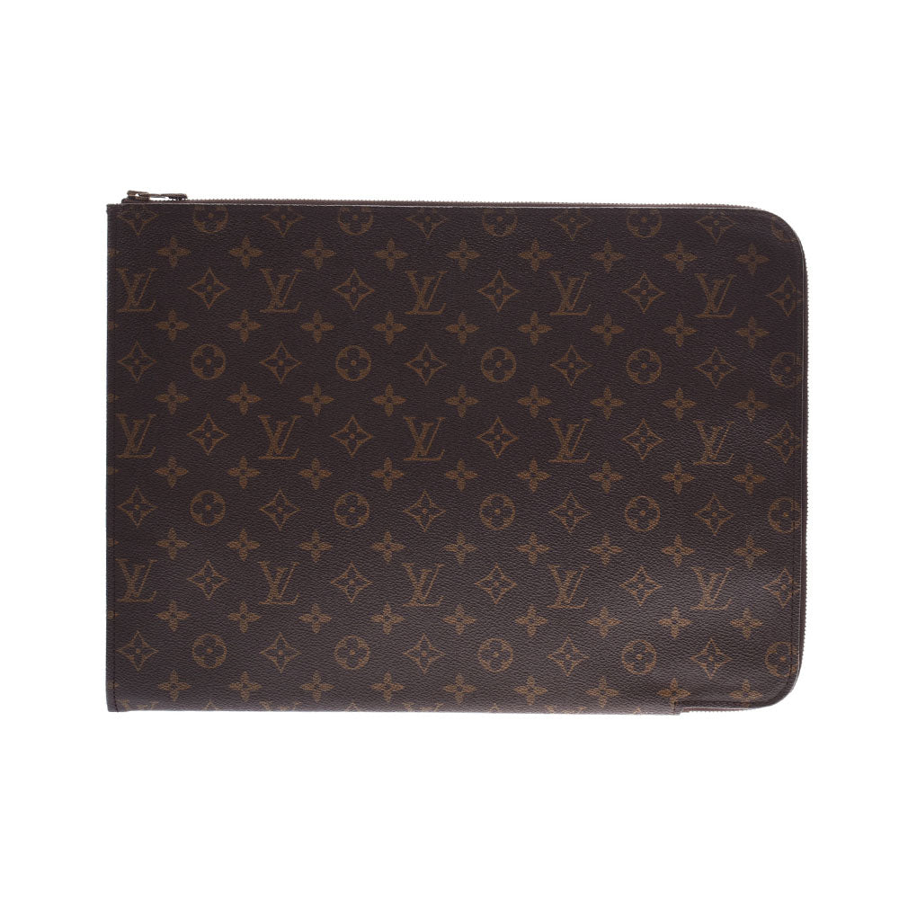 LOUIS VUITTON ルイヴィトン モノグラム ポッシュドキュマン 書類ケース ブラウン M53456 ユニセックス モノグラムキャンバス クラッチバッグ Bランク 中古 