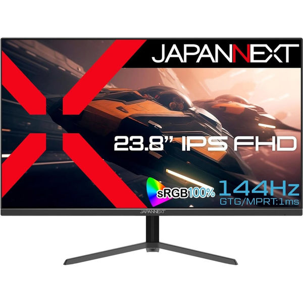 ジャパンネクスト  23.8インチ ワイドゲーミングモニター 1920x1080/IPS/DPx2/HDMIx2 JN-238GI144FR（直送品）