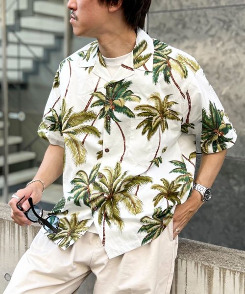 【Hilo Hattie/ヒロハッティ】別注アロハシャツ ヤシの木 PALM TREE